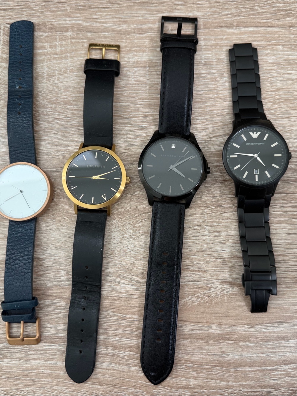 Lot of 4 Men's Watches - Classic Minimalist Styles